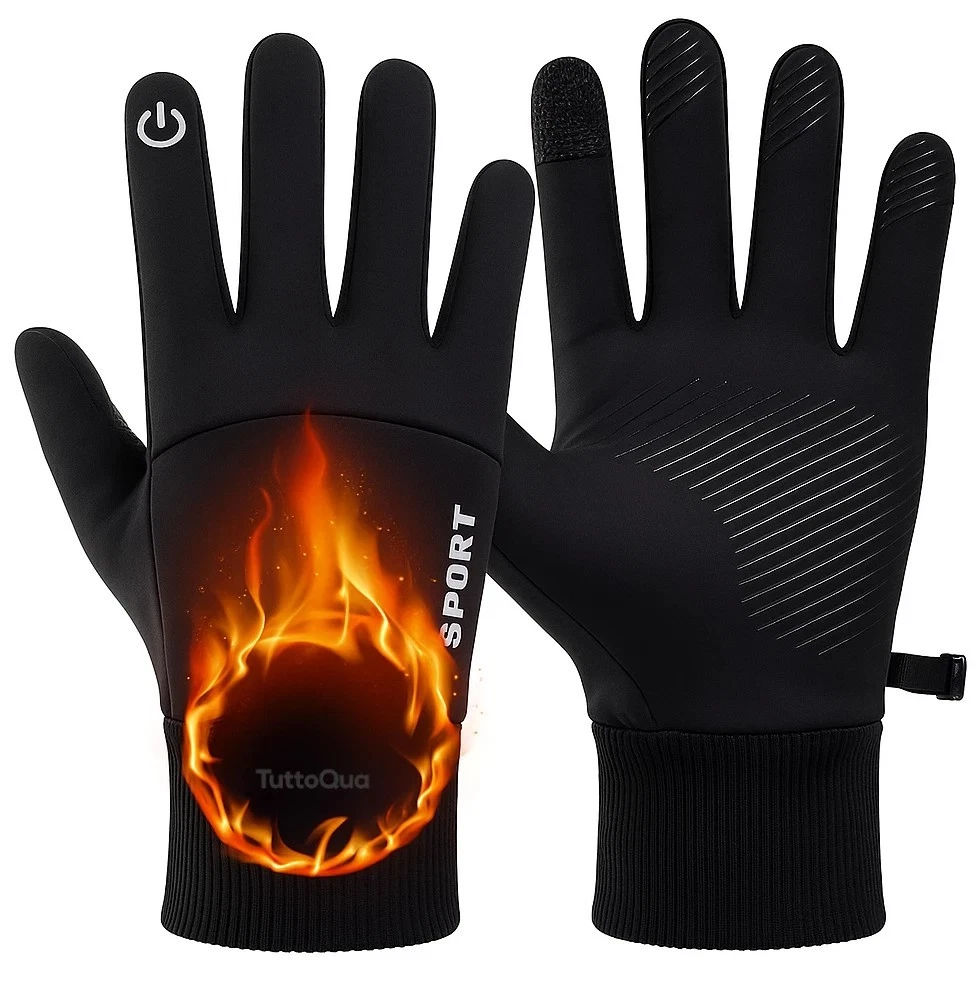 Guanti Impermeabili Guanti Invernali Antivento E Impermeabili - Con Touchscreen E Pile Caldo Vetro Temperato Su Misura - Foto 9