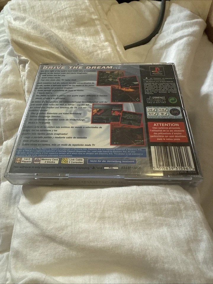 1996 EA Road & Track: THE NEED FOR SPEED - SONY Playstation PS1, AUS CODED - Image 4 of 4