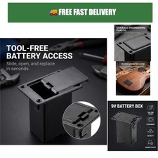 Black Guitar Pickup Battery Box 9V Holder Acoustic Guitar Bass