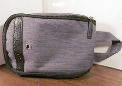 EMIRATES AIRLINE BULGARI amenity kit hanging dopp bag makeup cosmetic case blue