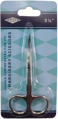 Havel's 60040H Double-Curved Embroidery Scissors 3.5''-Extra Fine Tip