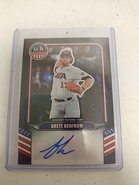 2026 Panini Stars & Stripes Disco Black Parallel 1/1 Auto Brett Renfrow
