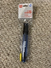 Wilson 6 Inch Dual Action Ball Pump Inflater Basketball, Football, Scoccer Black