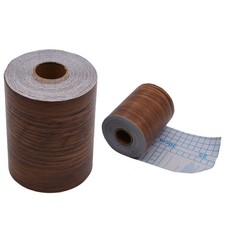 32.8-Feet Brown Wood Grain Peel-and-Stick Wallpaper Border - Removable Waterp...