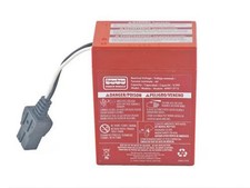 POWER WHEELS - 00801-0712 9.5Ah S6V Battery with Internal Fuse RED