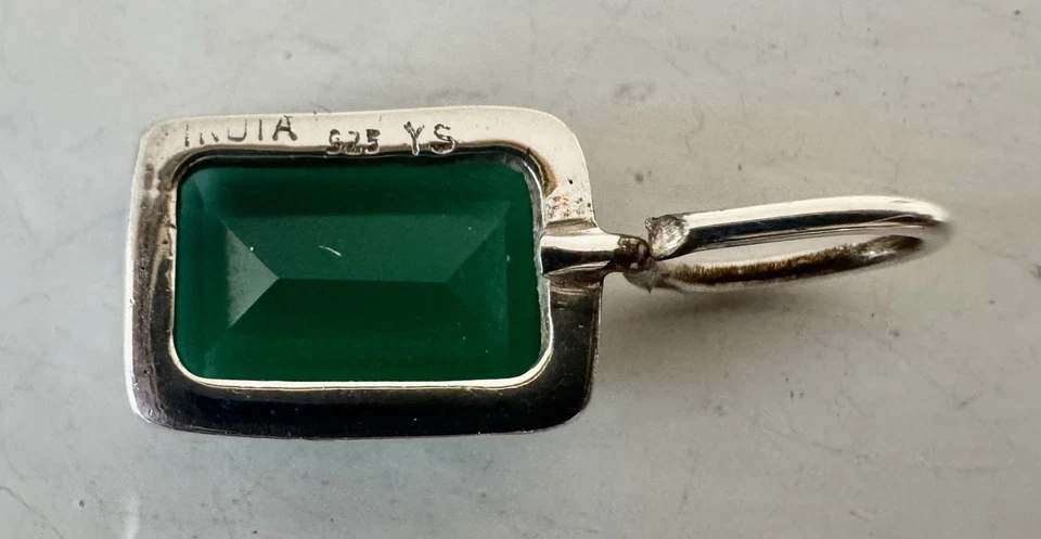 Lote de Pingente Vintage de Prata Esterlina (6) – Malaquita, Índia 925 Golfinho 16g - Imagem 4 de 4