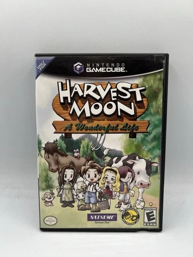 Harvest Moon A Wonderful Life Nintendo GameCube Game and Case