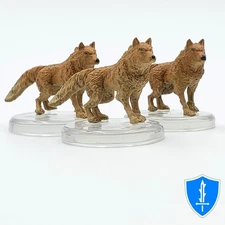 Wolf x3 - Monster Manual Collection 1 #3 D&D Icons of the Realms