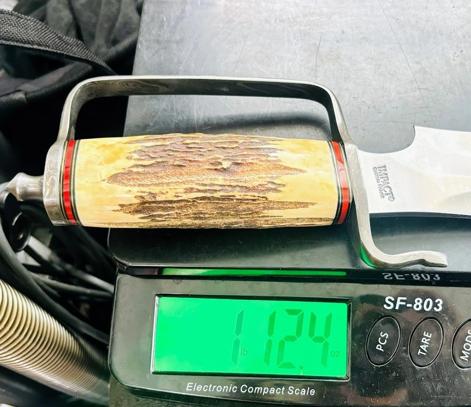 Cubiertos de impacto hechos a medida Sasquatch 19" cuchillo Bowie mango de hueso cuchillos hechos a mano Foto 3 de 4