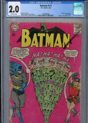 Batman #171 CGC Universal Grade 2.0 Riddler 1st Silver Age Appearance TV Pilot