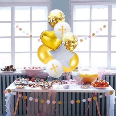 8 Stück Osterballons, Partyzubehör, Frühling, für Gebet, Abendessen, Taufe