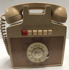 Western Electric Telephone Bell System 2851CM Tan Rotary