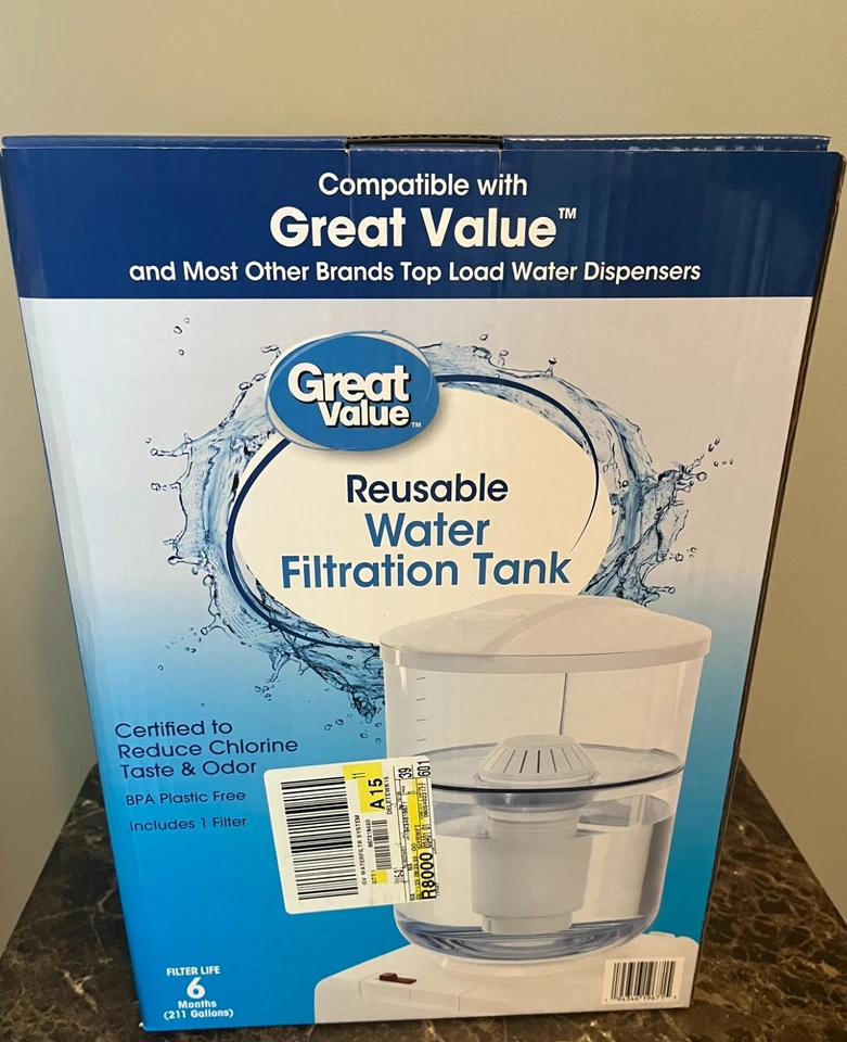 Tanque de filtración de agua reutilizable certificado para reducir sabor y olor a cloro Foto 3 de 4