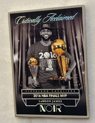 2024-25 Panini Noir - Critically Acclaimed Finals MVP Silver Lebron James /25