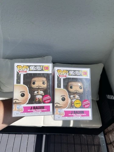 JBalvin Funko Pop Limited Edition Chase and Regular Figure With Pop Protectors