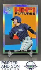 Noelvi Marte Hi-Fi Futures Refractor 2022 Bowman #HIFI-9 Mariners Baseball Card