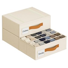 Underwear Organizer for Closet 1 Pack, 24 Cell Sock Drawer Organizer Divider,...