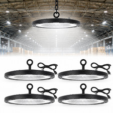 4 Pack 300W UFO LED High Bay Light Industrial Factory Warehouse Shop Commercial
