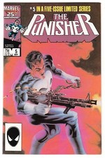 Punisher #5 of 5 Limited Series May 1986 NM- 9.2 Marvel Comics