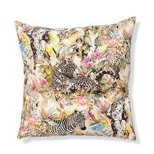 $171 D.V. Kap Home Pink Jurassica-Potpourri Decorative Square Couch Pillow 24"sq