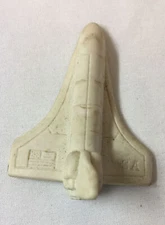 1989 rubber NASA space shuttle toy ~ 3 inches long