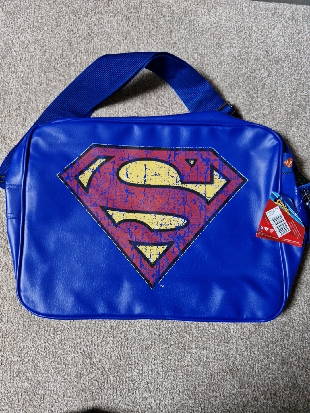 Superman logo shoulder bag