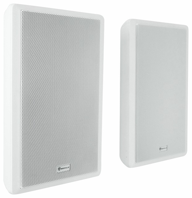 Pair Rockville Rock Slim 70w White 5.25 