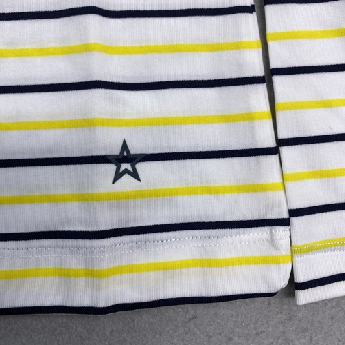 Lohla Sport Polo Shirt Womens Small White Yellow Long Sleeve 1/4 Zip Performance - 第 4/9 張圖片