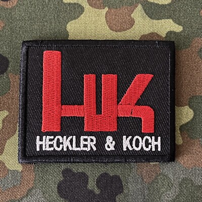 HK H&K HECKLER KOCH Embroidered Patch Hook Back P7 MP5 416 USC UMP SL8 G36 MP7