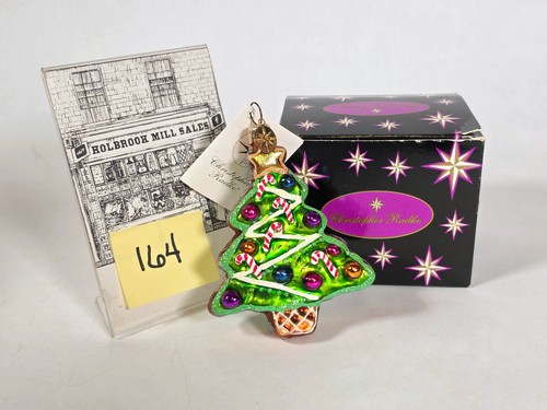 Christopher Radko • Sweet Ginger Tree Gem • Glass Ornament • Christmas