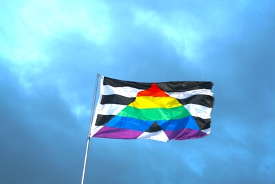 Straight Ally Flagge, LGBTQ unterstützer Pride Fahne 2 Ösen, 90X150 Flag CSD