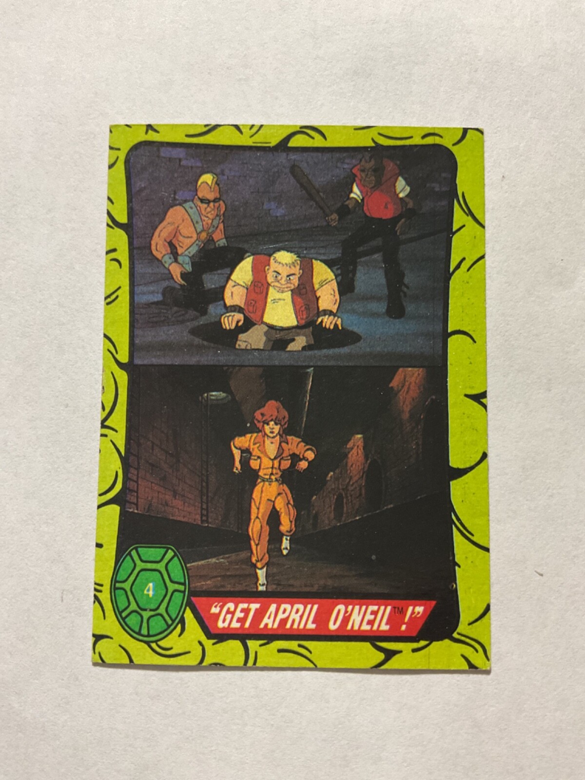 1989 Topps Teenage Mutant Ninja Turtles Get April O'Neil! #4 | eBay