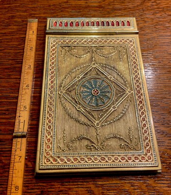 Antique Tiffany Studios  New York Adam Totally Enameled  Notepad #1785:Best Ever