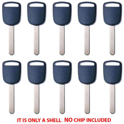 Key Shell Case Compatible with Honda Uncut Blade Non Chip HO01-SVC  (10 Pack)
