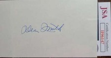 Dean Smith JSA Coa Autograph 3x5 Index Card Hand Signed