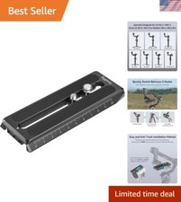 5" Quick Release Plate for Manfrotto-Type Compatible with DJI RS 4 / RS 4 Pro...