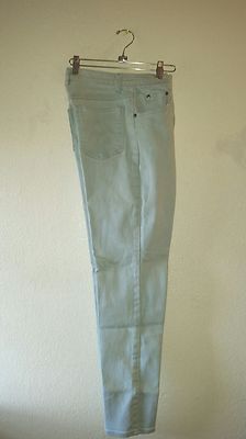 Vtg Nice Comfy INNOVATION SPORT SIZE 8 M JEANS LIGHT GREEN COLOR Cotton /spandex
