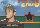 2005 Bowman Heritage - Jairo Garcia Santiago Garcia #FG-JGA