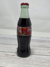 Coca-Cola Classic Limited Edition 1999 Christmas Santa w/ girl 8oz bottle Sealed