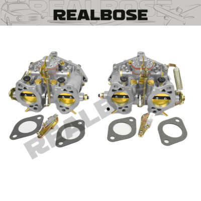 Pair Carbureto For Porsche 356&912 Solex 40P11 1960-63 Super 90&356SC 63-65
