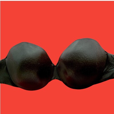 VICTORIA S SECRET ~ IPEX ~ Body By Victoria . Strapless Black Bra .. 34DD .. EUC