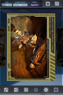 Star Wars Card Trader Digial Clone Wars Box Wag Helps Anakin Skywalker 238cc