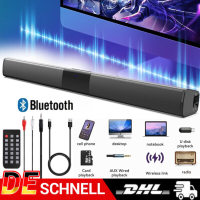 Soundbar Wireless Bluetooth Subwoofer 4 Lautsprechersystem Surround TV Heimkino