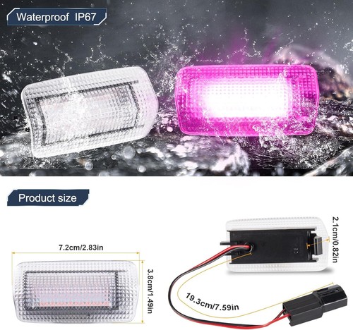 2PCS Purple LED Car Door Courtesy Light Footwell Lamp Fits IS ES LS GS RX LX GX - Picture 2 of 6