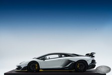 1/18 MR Collection Lamborghini Aventador SVJ Roadster Bianco Isis White Custom