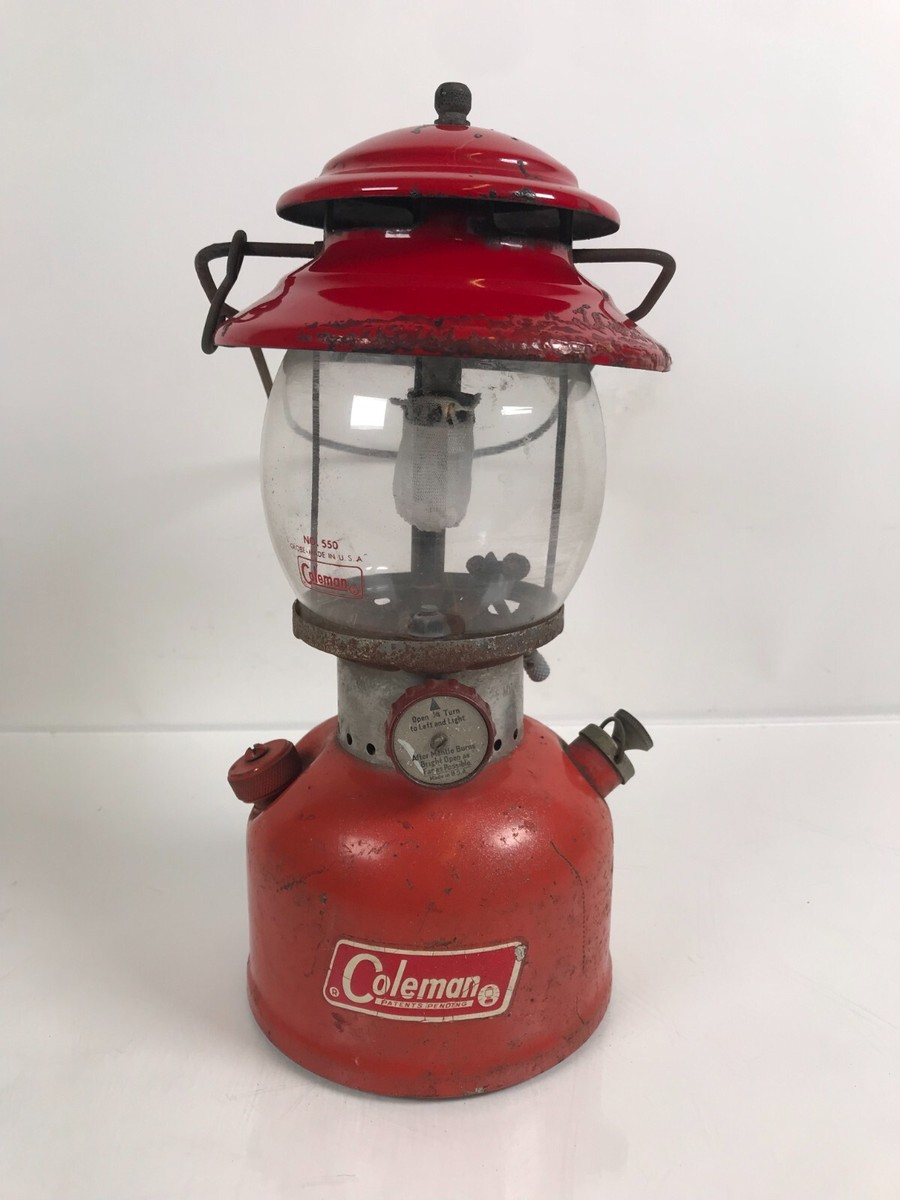 COLEMAN MODEL 200A SINGLE MANTLE LANTERN MADE IN USA IN FEBURARY