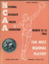 1965 NCAA FAR WEST Regional Playoff Basketball Program