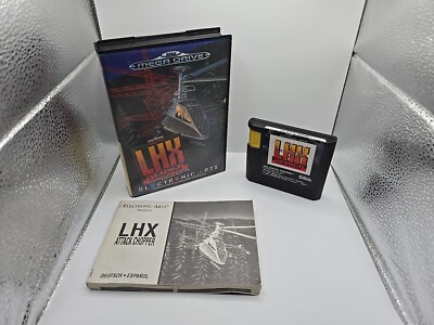 LHX Attack Chopper Sega Mega Drive Spiel 100 % komplett sehr guter Zustand 