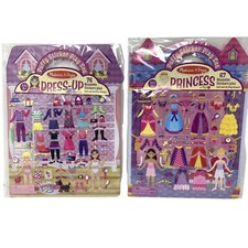 Melissa  Doug Dress-Up Reusable Sticker Pads Princess  Friends Fun