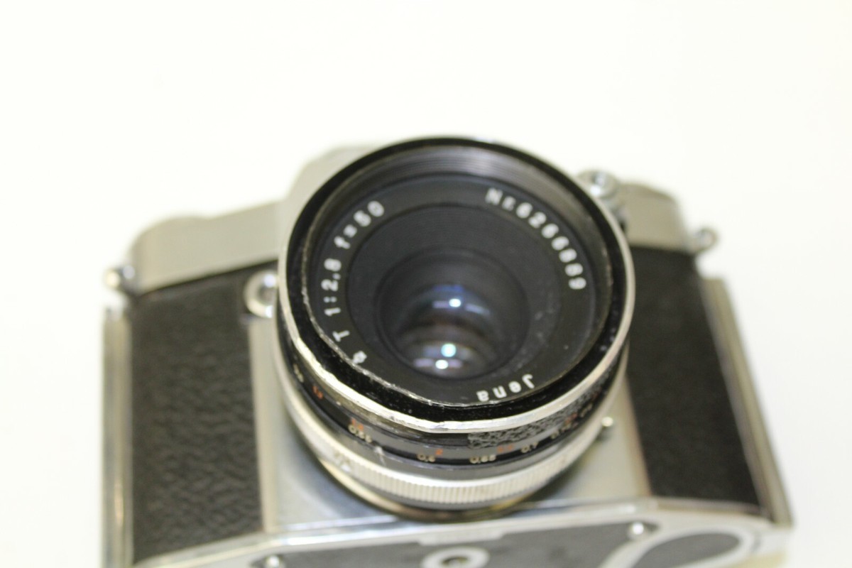 USSR OCCUPIED GERMANY EXA II 35MM IHAGEE DRESDEN CAMERA W/ JENA